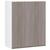 ArmArio Perola 60 cm 2 Portas Luciane Branco Polar com Malbec