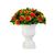 Arranjo de Flor Artificial em Vaso Grego de Cerâmica Flor Vermelha