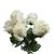 Arranjo De Flores Rosas Artificiais Realistas Enfeite Branca