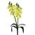 Arranjo Flor Orquidea artificial enfeite decoração Amarelo