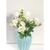 Artificial Rose Flores De Seda Falso Floral Para Festa De Casamento Decoração De Casa MT1113-1 Branco