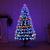 Árvore de Natal LED Fibra Ótica Cristal 120Cm Luzes Bivolt - MultiA colorida
