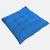 Assento Almofada Decorativa Futon Para Cadeira Banco Banqueta Pallet Poltrona Sofa Pic Nic Futton 40x40cm Confortável Macia Com Fitinha De Amarrar Azul-Turquesa-UN