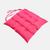 Assento Almofada Decorativa Futon Para Cadeira Banco Banqueta Pallet Poltrona Sofa Pic Nic Futton 40x40cm Confortável Macia Com Fitinha De Amarrar Rosa-Pink-UN