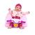 Assento Cadeirinha de Apoio Para Bebe Poltroninha Sofazinho Pelúcia Antialérgico Moto Rosa