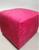 Assento De Puff Cadeira Banco Pequeno Decorativo Suede 25x29 Cm Vermelho