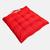 Assento Futton 40x40cm Diversas Cores Futon P/Cadeiras Pallets Banquetas Sofás Decoração Almofada Vermelho-UN