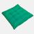 Assento Futton 40x40cm Diversas Cores Futon P/Cadeiras Pallets Banquetas Sofás Decoração Almofada Verde-Bandeira-UN