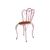 Assento Infantil Cadeira Em Madeira E Ferro Peças Coloridas Diferentes Cores Rosa