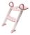Assento Redutor Escada Trono Infantil Vaso Sanitario Rosa Rosa