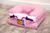 Assento Sofa De Bebê Cadeirinha Sofázinho Multi Uso Estofada Moto rosa