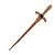 Athame Cigana Metal Cobre 15cm - Selecione a Cor Cobre Brilhante Pedra Preta