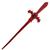 Athame Cigana Metal Vermelho 15 cm Umbanda - Selecione a Cor Metal Vermelho Pedra Preta