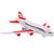 Avião Infantil Bs Plane Airbus 30cm A330 Na Solapa - Bs Toys Vermelho