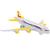 Avião Miniatura Brinquedo Bs Plane A330 - Bs Toys Amarelo