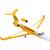 Avião Miniatura Brinquedo Jatinho Particular Solapa - Bs Toys Amarelo