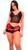 Baby Doll Renda Cetim Conjunto Lingerie Pijama Top Shorts Marsala