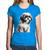 Baby Look Algodão Cachorro Shih Tzu Filhote - Foca na Moda Azul