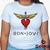 Baby Look Bon Jovi 100% Algodão Diversas Cores - Rock - Geeko Branco