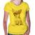 Baby Look Cachorro Chihuahua - Foca na Moda Amarelo