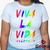 Baby Look Coldplay Viva La Vida 100% Algodão - Alternativo - Rock - Geeko Branco