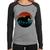 Baby Look Raglan Cavalo Vintage Sunset Manga Longa - Foca na Moda Cinza, Preto