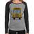 Baby Look Raglan Ônibus Escolar Manga Longa - Foca na Moda Cinza, Preto