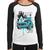 Baby Look Raglan Vintage Classic Car Painting Manga Longa - Foca na Moda Branco, Preto