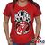 Baby Look The Rolling Stones 100% Algodão Rock Geeko Vermelho