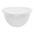 Bacia Vasilha Saladeira Pote c/ Tampa Transparente de Plástico Multiuso 5,6L Branco