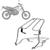 Bagageiro Garupeira Motocicleta Xtz 125 2003 à 2016 Pro Tork em Aço Maciço CROMADO