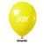 Balão 7 Joy Liso - Várias Cores - 50 Unidades Amarelo