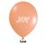 Balão 7 Joy Liso - Várias Cores - 50 Unidades Coral