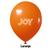 Balão 7 Joy Liso - Várias Cores - 50 Unidades Laranja