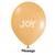 Balão 7 Joy Liso - Várias Cores - 50 Unidades Pêssego