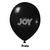 Balão 7 Joy Liso - Várias Cores - 50 Unidades Preto