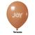 Balão 7 Joy Liso - Várias Cores - 50 Unidades Terracota
