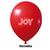 Balão 7 Joy Liso - Várias Cores - 50 Unidades Vermelho