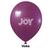 Balão 7 Joy Liso - Várias Cores - 50 Unidades Vinho