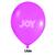 Balão 9 Joy Neon - Várias Cores - 25 Unidades Roxo Neon