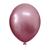 Balão Bexiga 9" Metalizado Alumínio Cromado Metálico Evento Rose