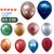 Balão Bexiga Metalizado Grande N16 com 10 un Cromado Cores 40 cm Alumínio Redondo Latex Rose Gold Várias Platino Número Prata