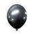 Balão Bexiga Metalizado N5 com 25 un Cromado Várias Cores Preto