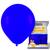 Balão Bexiga Perola Perolado Art Latex Diversas Cores Tamanho N16 12 Unidade Para Festas Aniversários Eventos Comemorações AZUL