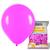 Balão Bexiga Perola Perolado Art Latex Diversas Cores Tamanho N16 12 Unidade Para Festas Aniversários Eventos Comemorações ROSA