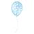 Balão de Festa Decorado Poá Bolinha - Cores - 9" 23cm - 25 Unidades Azul baby, Branco