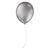 Balão de Festa Metálico - Cores - 11" 28cm - 25 Unidades Prata
