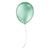 Balão de Festa Perolado - Cores - 9" 23cm - 25 Unidades Verde Menta