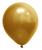 Balão de Festa Redondo Profissional Látex Cromado - Cores - 5" 12cm - 24 Unidades Ouro