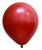 Balão de Festa Redondo Profissional Látex Cromado - Cores - 9" 23cm - 24 Unidades Vermelho